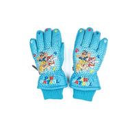 Paw Patrol Gants de ski d'hiver pour garçon de 5 à 7 ans, gants d'hiver imperméables et coupe-vent, gants de neige, gants chauds pour snowboard et ski, bleu