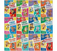 Paw Patrol Get set for school Activity 12 Books Collection Set(First Letters, Phonics, Writing, Numbers, Counting, Spelling, 100 Words, Fun With Numbers, Telling the Time, Left right up down & More)