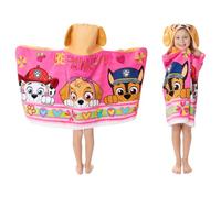 Paw Patrol Girl Skye, Marshall, Chase Kids Serviette de Bain/Piscine/Plage en Coton Doux à Capuche, 61 x 127 cm (Produit sous Licence Officielle) Franco