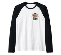 Paw Patrol Group Shot Left Chest Paw Power Manche Raglan