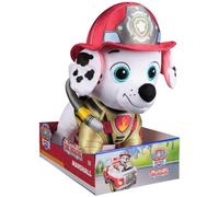 PAW Patrol - Gund - Pat Patrouille - Marcus 30 Cm Fire Rescue Mission Pompiers - Peluche Chien - Lavable en Surface - Pat Patrouille Jouet Premier Age - Peluche Bébé - Jouet Enfant 3 Ans Et +