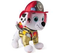 PAW Patrol - Gund - Pat Patrouille - Marcus 30 Cm Fire Rescue Mission Pompiers - Peluche Chien - Lavable en Surface - Pat Patrouille Jouet Premier Age - Peluche Bébé - Jouet Enfant 3 Ans Et +