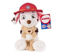 Paw Patrol - Gund - Pat Patrouille - Marcus Taille 25 cm - Peluche Chien avec Ours - Lavable en Surface - Pat Patrouille Jouet Premier Age - Peluche Bébé - Jouet Bébé 1 an Et +