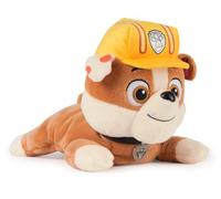 PAW Patrol GUND Rubble Peluche Officiel Lounging Rubble, Animal lesté, Jouet sensoriel pour l'âge 1 et Le Haut, 20,3 cm