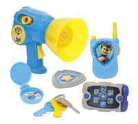 ColorBaby Paw Patrol Chase Pack mégaphone Mission Talkie-walkie Plaque, Horloge, Panneau de contrôle, Design coloré, Plastique résistant, Jeux de rôle, Jouets Enfants + 2 Ans (39130)