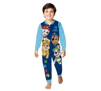 Paw Patrol Jumpsuit pour garçons - Combinaison Pyjama Enfants Pyjama Manches Longues Bleu (DE/NL/SE/PL, Numérique, 110, 116, Regular, Bleu)