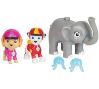 Paw Patrol Jungle Pups Set de Figurines Marshall, Skye et éléphant, Personnages Lance-Missiles, Jouets pour Enfants et Filles à partir de 3 Ans