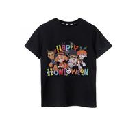 Paw Patrol Kids T-Shirt Noir à Manches Courtes | Joyeux Howloween | Un Tee-Shirt pour Les Petits Fans | Joignez-Vous à la célébration - 3-4 Ans