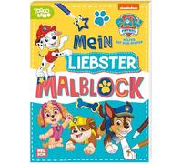 PAW Patrol Kindergartenheft: Mein liebster Malblock: Mehr als 60 großflächige Malvorlagen | mit Rubble, Marshall und Co. für Kinder ab 3 Jahren