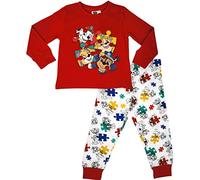 Paw Patrol La Pat' Patrouille - Chase, Marshall, Rubble & Skye Jigsaw - Unisexe Ensemble de Pyjama à Manches Longues - 4-5 Ans: 110cm