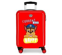 Paw Patrol La Pat' Patrouille Playful Valise Trolley Cabine Rouge 38x55x20 cms Rigide ABS Serrure à combinaison 34L 2,6Kgs 4 roues doubles Bagage à main