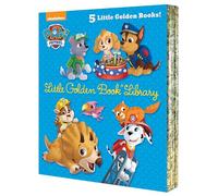 Paw Patrol Little Golden Book Library: Itty-bitty Kitty Rescue / Puppy Birthday to You! / Pirate Pups! / All-star Pups! / Jurassic Bark!