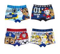 Paw Patrol Lot de 4 boxers pour garçon avec différents motifs., Mélange de couleurs 4, 116/128 cm