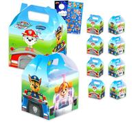Paw Patrol Lot de 8 boîtes à friandises pour célébrations - Lot de 8 boîtes à dragées pour anniversaires, prix, autocollants et plus | Paw Patrol Party Favors pour garçons et filles