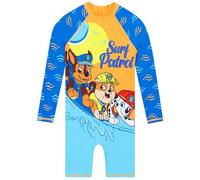 Paw Patrol Maillot De Bain Garçon, Maillot De Bain Une Pièce Garçon Manches Longues, Une Pièce La Plage Et La Piscine, Bleu 7-8 Bleu