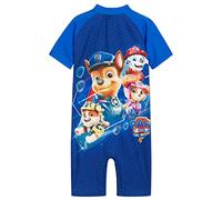 Paw Patrol Maillot de Bain Garçon Pat Patrouille Combinaison Piscine Une Pièce Maillot Anti UV Enfant Combinaison Natation Enfant Protection UV 50+ 18 Mois - 6 Ans (4-5 Ans, Navy)