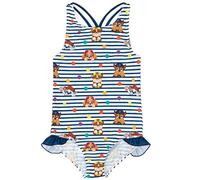 Paw Patrol MAINEMENT Filles Costumes de Natation à Rayures Marine 7-8 Ans