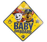 Paw Patrol Marshall, Chase Plaque pour voiture avec ventouse, accroche-vitre BABY ON BOARD (Paw Patrol Marshall)