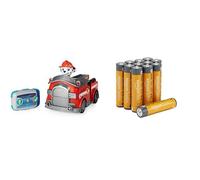 Paw Patrol Marshall RC, Camion Pompiers, 3+ Ans, & Piles AAA Alcalines Amazon Basics 12 pcs, 10 Ans