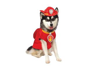 Paw Patrol Marshall The Fire Dog Pet Fancy Dress Costume Small