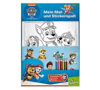 PAW Patrol: Mein Mal- und Stickerspaß: Ausmalseiten, Sticker und Buntstifte