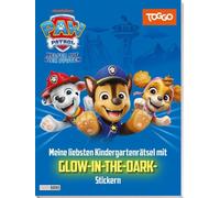 PAW Patrol: Meine liebsten Kindergartenrätsel mit GLOW-IN-THE-DARK -Stickern: Block mit Stickerbogen mit Glow-in-the-Dark Stickern