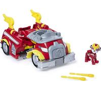 Paw Patrol, Mighty Pups Super Paws, Camion de Pompier Powered Up Transformable de Marcus