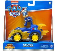 Paw Patrol Mighty Pups Super Paws Deluxe Véhicule avec figurine de collection (Chase)