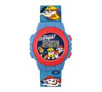 Paw Patrol Montre Quartz Numérique Garçon Bracelet Plastique PAW4555 AMZ, Bleu, Sangle