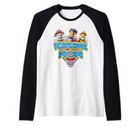 Paw Patrol Mother's Day Pawsome Mom Manche Raglan