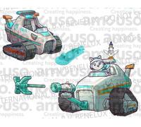 PAW PATROL - Motoneige avec figurine Everest, snowboard et figurine Henrietta (véhicule de luxe), Jouets pour enfants à partir de 3 ans