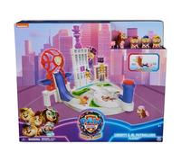 PAW Patrol : La Super Patrouille le film, Liberty & Jr. Patrollers Playset, Coffret avec figurines articulées et lance-chiot, jouets pour filles et garçons à partir de 3 ans