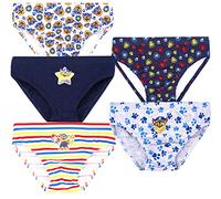 Paw Patrol - Multipack de sous-vêtements - Lot de 5 Pantalons - Pantalons 100% Coton - Variété de Motifs avec Personnages