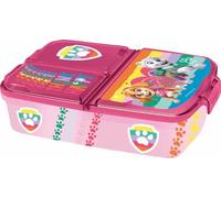 Paw Patrol P:os 33429 Boîte à lunch, pour fille, au motif de Pat' Patrouille, en rose, comprend 3 compartiments avec fermeture à clip, 14 x 18,5 x 5,5 cm, en plastique, sans BPA ni phtalates, assortie