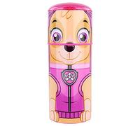 PAW PATROL P:os 33666 Gourde pour enfant Motif Skye 350 ml anti-fuite avec paille intégrée en plastique (Tritan) sans BPA ni phtalate