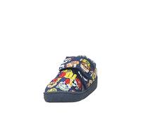 Paw Patrol Pantoufles pour garçons - Chaussures d'intérieur bleu marine avec doublure en polaire douce et semelle antidérapante, bleu marine, 6 UK Child