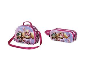 Paw Patrol Paramount La Pat' Patrouille Mighty - Sac à Goûter 3D + Trousse 3D Double