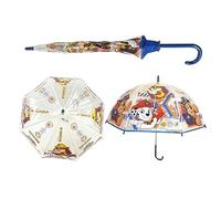 PAW PATROL Parapluie en PVC pour Enfants, Parapluie dôme léger de 73 cm | Transparent | Protection Parfaite Contre la Pluie pour garçons et Enfants, idéal pour Les Aventures en Plein air et l'école à