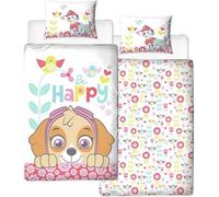 Paw Patrol - Parure de lit "Bright" AG1973 (Lit simple) (Blanc/Rose/Bleu)