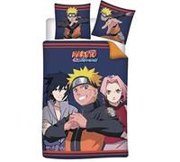 Paw Patrol Parure de lit Naruto - Ensemble de couettes - 2 pièces - Taille Twin - Polyester - Réversible - 3 pièces - Lavage en machine - Unisex