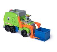 Paw Patrol - Pat Patrouille - Camion de Recyclage Rocky - 75% Plastique Recyclé - Camion Enfant Et 1 Figurine - Véhicule Voiture - Pat Patrouille Véhicule - Jouet Enfant 3 Ans et +