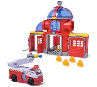 PAW Patrol - Pat Patrouille - Caserne De Pompiers Fire Rescue - Voiture Figurine Marcus À Collectionner - Effets Sonores Et Lumineux - Pat Patrouille Jouet - Voiture Enfant - Jouet Enfant 3 Ans Et +
