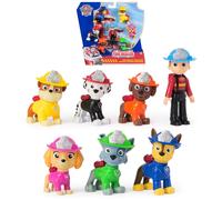 PAW Patrol - Pat Patrouille - Coffret Cadeau 7 Figurines Fire Rescue Mission Pom