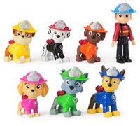PAW Patrol - Pat Patrouille - Coffret Cadeau 7 Figurines Fire Rescue Mission Pompiers - Figurine À Collectionner - Pat Patrouille Jouet - Cadeau Enfant 3 Ans Et + - Jouet Enfant 3 Ans Et +