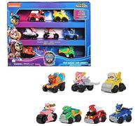 PAW Patrol - Pat Patrouille - La Super Patrouille Le Film - COFFRET 7 RACERS PUP SQUAD - Jouet Pat Patrouille - Voiture Figurine À Collectionner - Pat Patrouille Jouet Enfant 3 Ans et +
