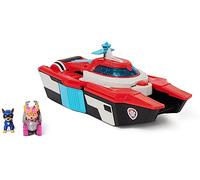 Paw Patrol - Pat Patrouille Le Film - Quartier Général Marine Pup Squad - Stella Chase Figurine Pat Patrouille À Collectionner - Voiture Enfant - Jouet Enfant 3 Ans et +