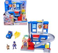Paw Patrol - Pat Patrouille - Poste De Police Pup Squad Search & Rescue Mission Détective - Voiture Figurine À Collectionner - Pat Patrouille Jouet - Voiture Enfant - Jouet Enfant 3 Ans Et +