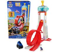 Paw Patrol - Pat Patrouille - Quartier Général Rescue Wheels - Voiture Figurine Chase À Collectionner - Sons & Lumières - Pat Patrouille Jouet - Voiture Enfant - Jouet Enfant 3 Ans Et +