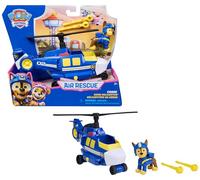 Paw Patrol - Pat Patrouille - Véhicule Figurine Chase Air Rescue - Voiture Figurine À Collectionner - Projectiles Mission Voltige - Pat Patrouille Véhicule - Voiture Enfant - Jouet Enfant 3 Ans Et +