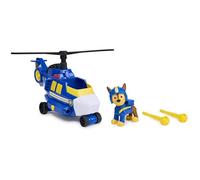 Paw Patrol - Pat Patrouille - Véhicule Figurine Chase Air Rescue - Voiture Figurine À Collectionner - Projectiles Mission Voltige - Pat Patrouille Véhicule - Voiture Enfant - Jouet Enfant 3 Ans Et +